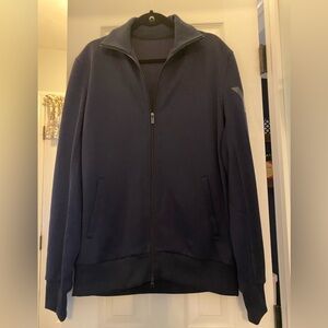 Y-3 Adidas Yhoji Yamamoto Men's XXL Navy Zip-Up Track Jacket Black Y-3 on Sleeve